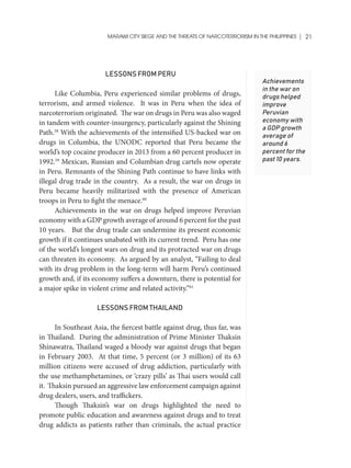 Marawi City Siege and Threats of Narcoterrorism in the Philippines | PDF