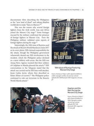 Marawi City Siege and Threats of Narcoterrorism in the Philippines | PDF