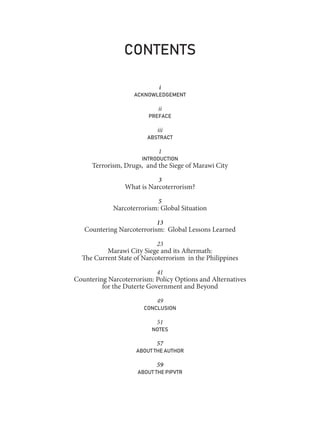 Marawi City Siege and Threats of Narcoterrorism in the Philippines | PDF