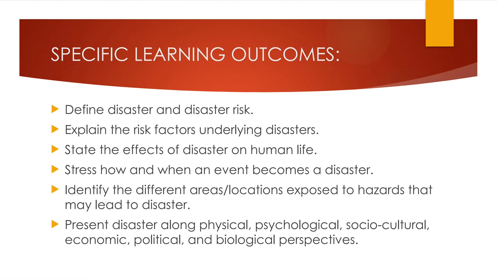 1 Basic Concept Of Disaster Disaster Risk Pptx
