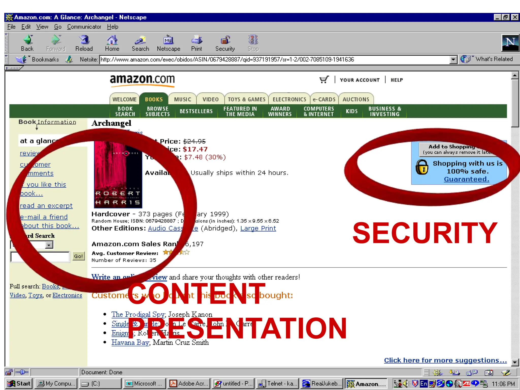 Dr. Thomas Tran CSI 5389 (E-Commerce Technologies) 3
CONTENT
PRESENTATION
SECURITY
 