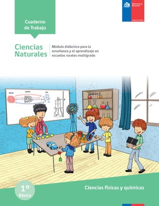 Cuaderno
de Trabajo
Ciencias físicas y químicas
1°
Básico
Ciencias
Naturales
Módulo didáctico para la
enseñanza y el aprendizaje en
escuelas rurales multigrado
 