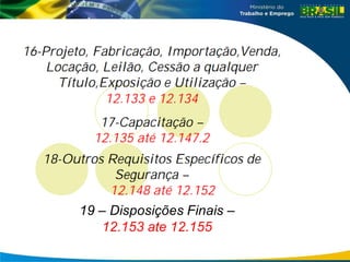 19 – Disposições Finais –
12.153 ate 12.155
 