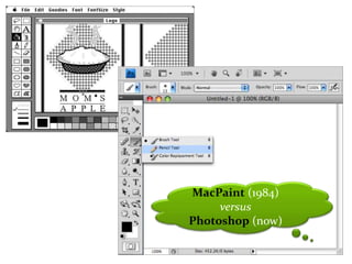 Master on Software Engineering :: Human-Computer Interaction
Dr. Sabin-Corneliu Buraga – www.purl.org/net/busaco
MacPaint (1984)
versus
Photoshop (now)
 