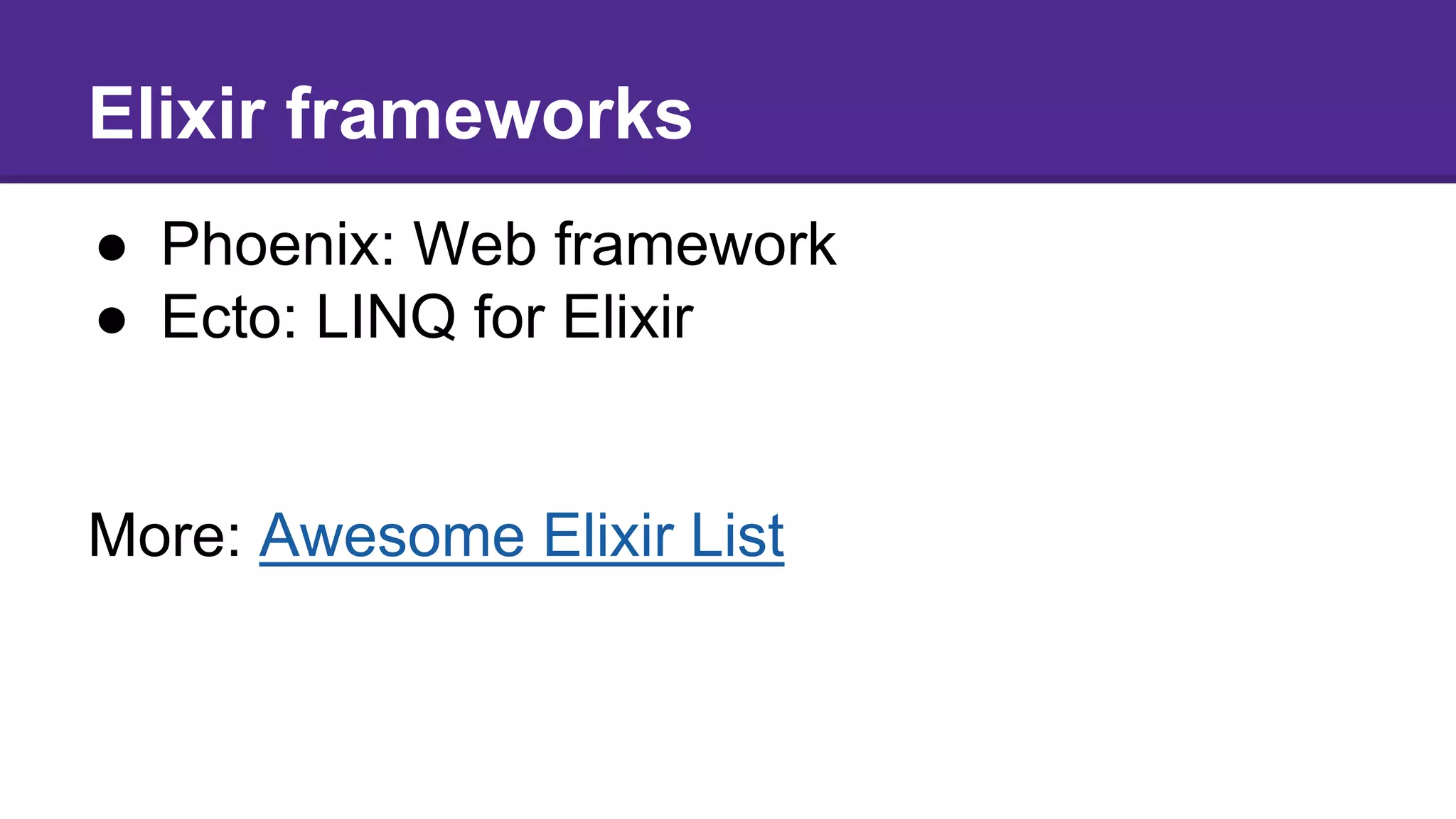 Introduction to functional programming, with Elixir | PPT