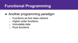 Introduction to functional programming, with Elixir | PPT
