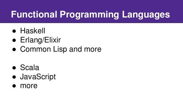 Introduction to functional programming, with Elixir