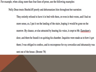 MLA STYLE: INTEGRATING QUOTATIONS
According to the St. Martin's Guide, there are three       You can, however, build your own signal phrases
    main ways to set up a signaling phrase:                by mixing these three basic styles with verbs that
1. With a complete sentence followed by a colon.           describe your source's attitude towards the
The effects of Auld's prohibition against teaching         subject of the quote. Here is a list of such verbs,
     Douglass to read were quite profound for              as well as other phrases you can use:
     Douglass: "It was a new and special revelation"
     (29).
2. With an incomplete sentence, followed by a comma.       admits agrees argues             asserts believe
Douglass argues that Auld's prohibition against literacy   s
    for him was a profound experience, saying, "It was     claims compares confirms contends declar
    a new and special revelation" (29).
                                                           es denies
3. With a statement that ends in that.                     emphasizes insists notes           observes poi
The importance of Auld's prohibition to Douglass is        nts out reasons refutes rejects           reports
     clear when he states that "It was a new and           responds replies suggests thinks              writes
     special revelation" (29).
                                                             In _____'s words
                                                             According to ____'s (notes, study, narrative,
                                                           novel, etc.)
 