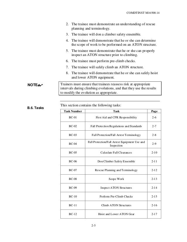 ATON Structure Climber Personnel Qualification Standard Manual