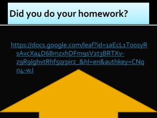 https://docs.google.com/leaf?id=1aEcL1T00syR
sAvcXa4D68mzxhDFm9sV2t3BRTXv-
z9R9IghvtRhf5qrpirz_&hl=en&authkey=CNq
n4-wJ
 
