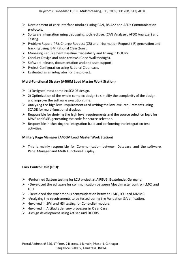 Do 178b resume