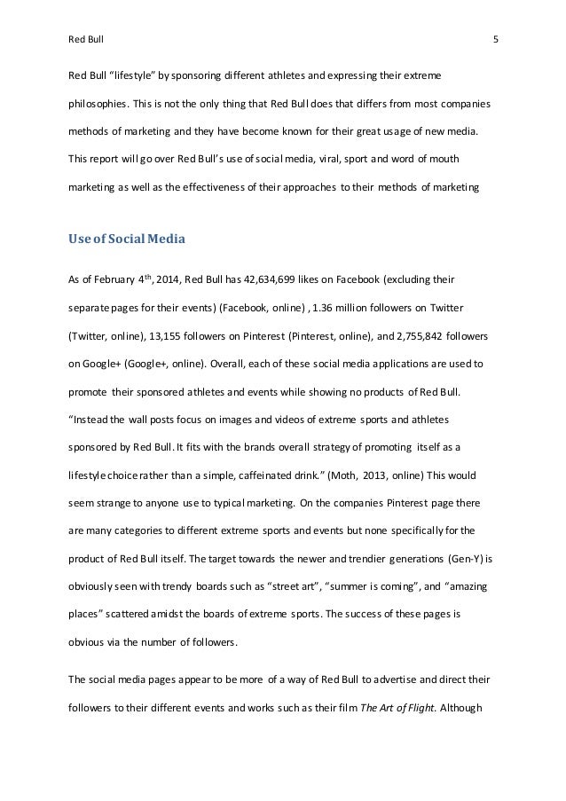 Red Bull Marketing Paper Red Bull Marketing Paper