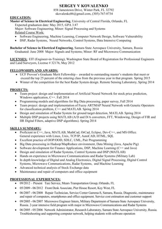 Mathad Spring Kovalenko_Sergey_Resume | PDF