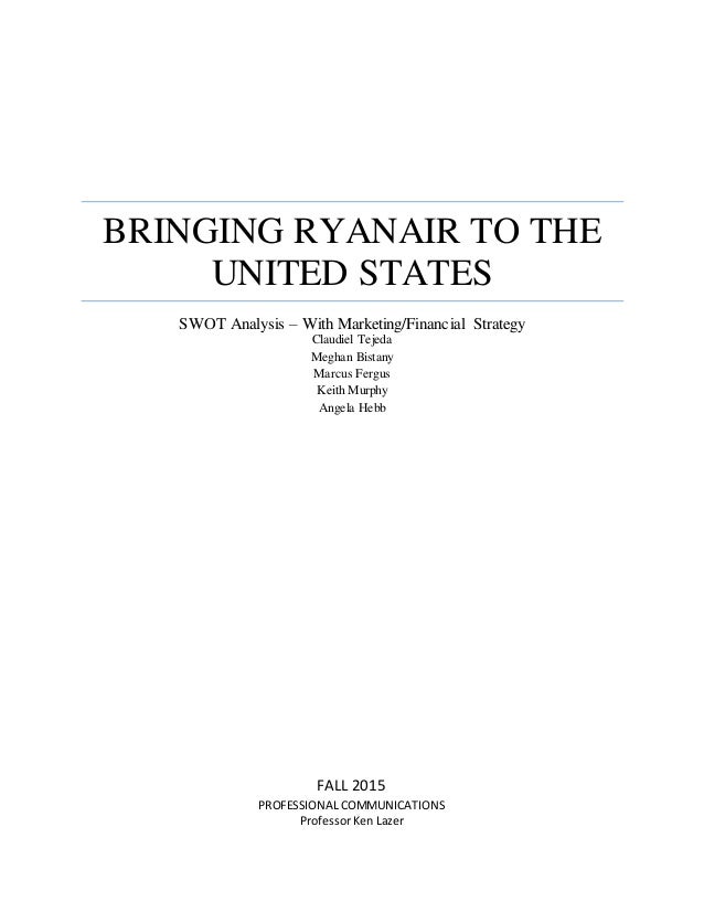 Ryanair financial analysis
