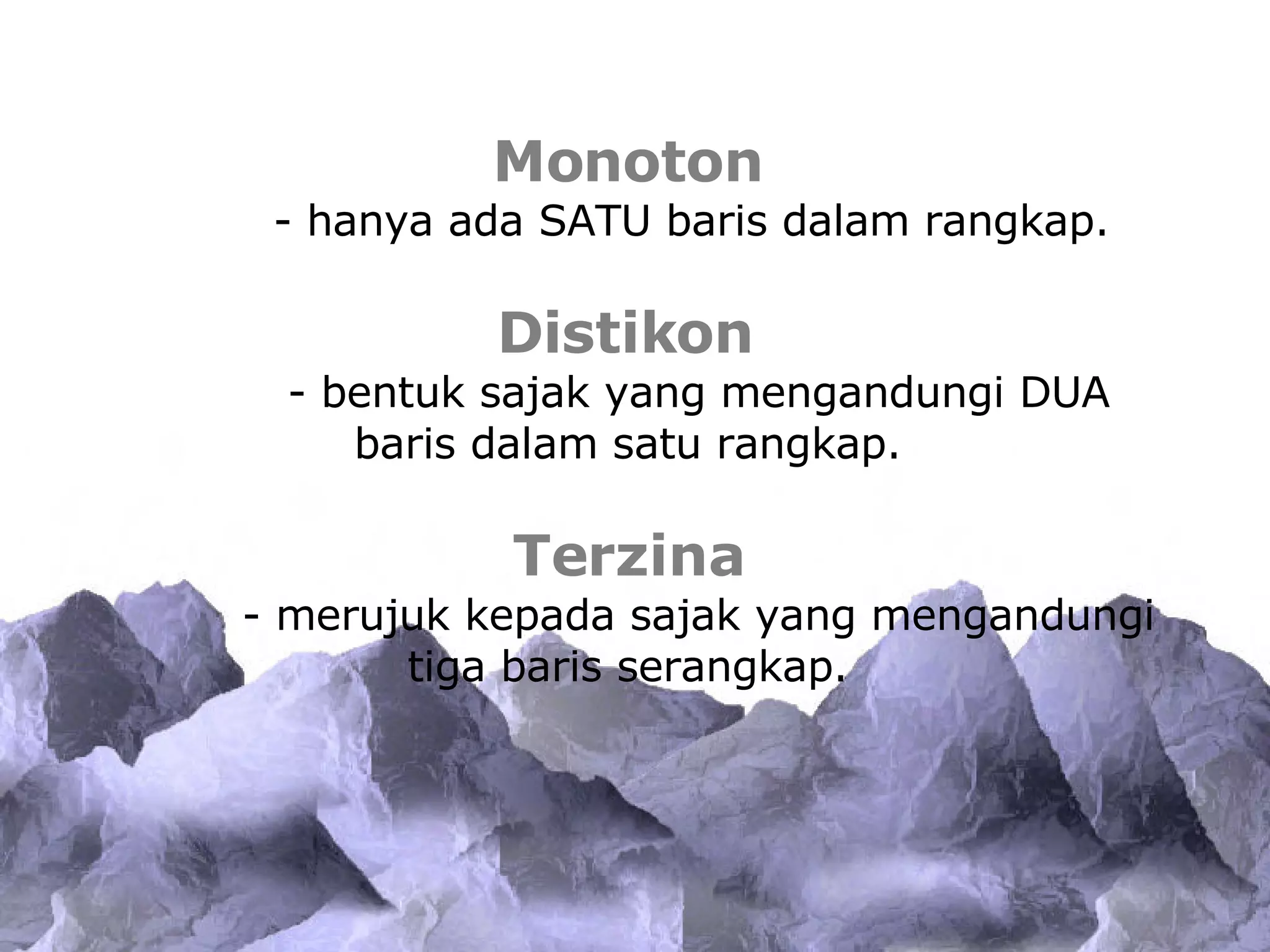 1 Bentuk Sajak | PPT