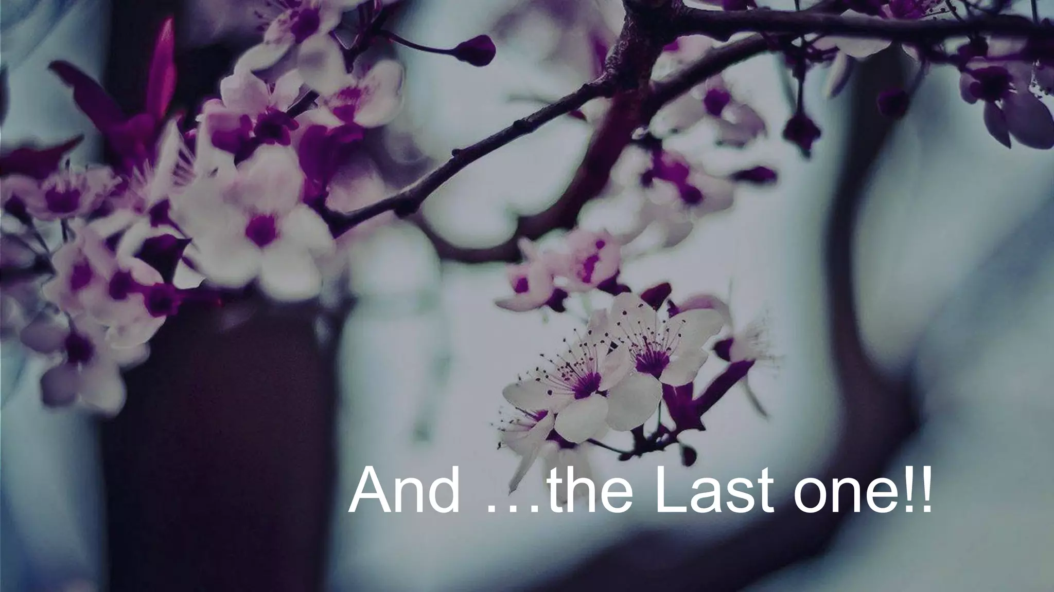 And …the Last one!!
 