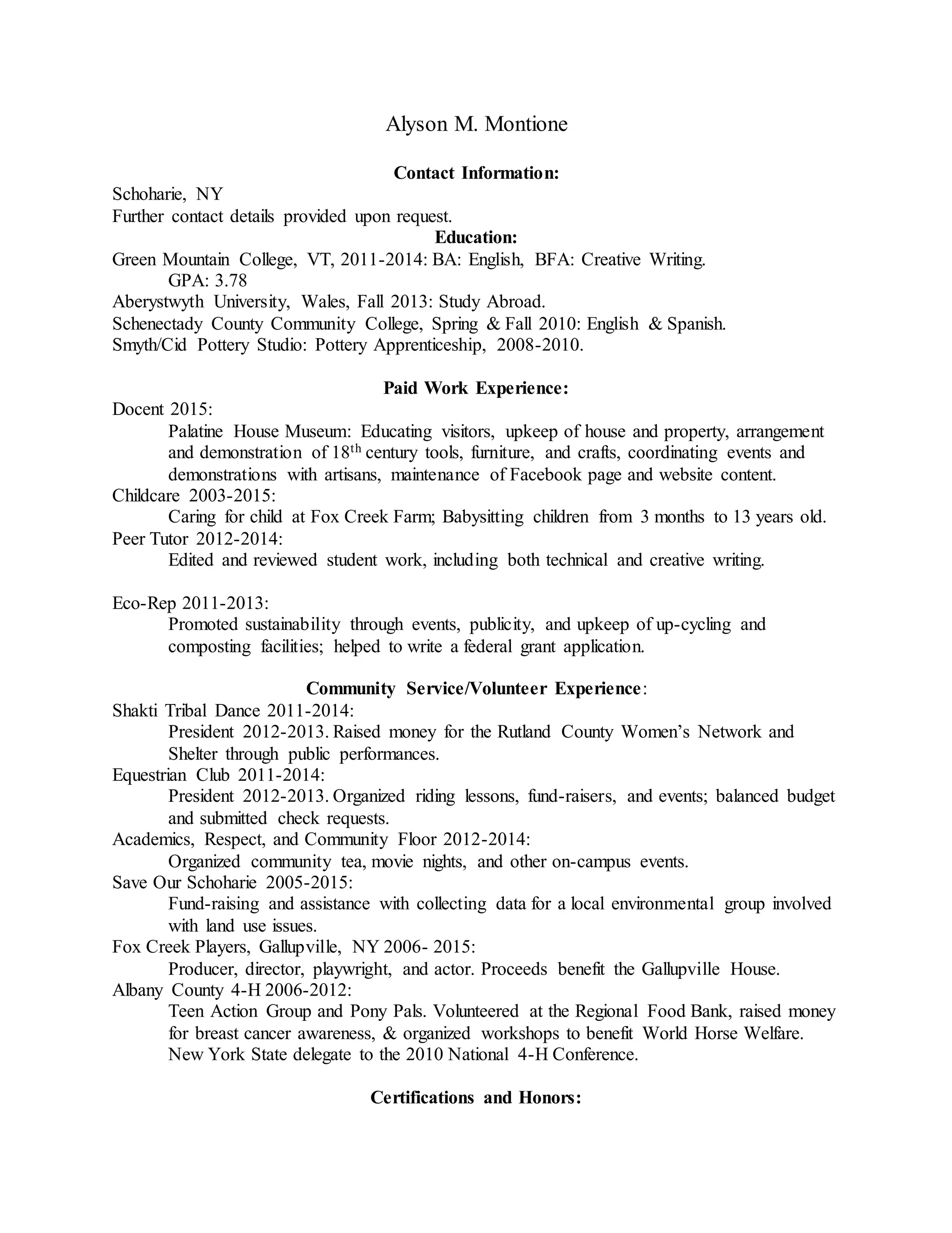 Resume linkedin PDF