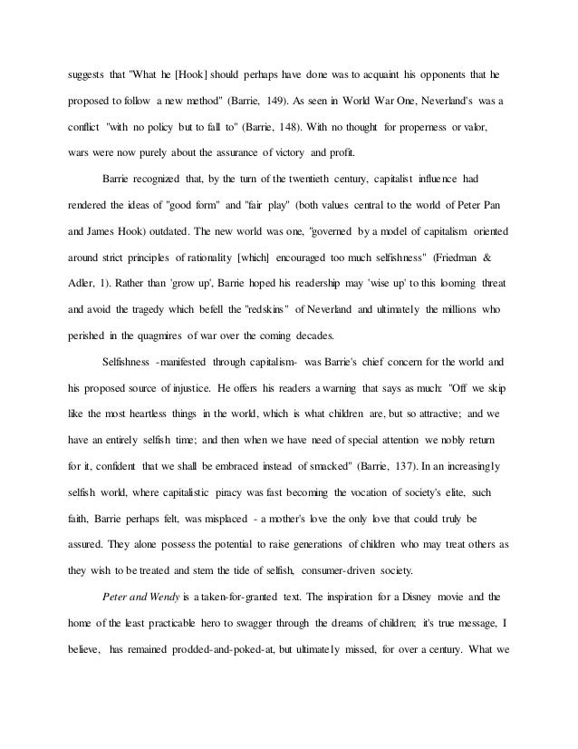 essay on selfishness