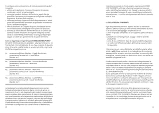 36 37
Si configura come un’esperienza di visita ecosostenibile a 360°,
in quanto:
>	 utilizza principalmente il mezzo di trasporto ferroviario,
	 combinato a veicoli privati ecologici;
>	 coinvolge i prodotti biologici del territorio, legati alla sta
	 gionalità; si potranno di conseguenza configurare molteplici
	 esperienze, al variare delle stagioni;
>	 rafforza e prolunga l’esperienza della degustazione on board
	 grazie alla possibilità di prenotare, acquistare e ritirare entro
	 24 ore i prodotti assaggiati;
>	 offre la possibilità ai Gruppi di Acquisto Solidale del territo
	 rio di individuare e coinvolgere nuovi potenziali associati;
>	 avvicina gli stessi abitanti del Monferrato ad un utilizzo più
	 spinto di sistemi innovativi di trasporto integrato, incenti
	 vando la sostenibilità ambientale e la salvaguardia del pae
	 saggio: una delle più grandi risorse di questo territorio.
Come si organizza un’esperienza GUSTARE CON TRASPORTO?
Gli utenti interessati devono procedere ad una prenotazione on
line (portale internet dedicato) di una fra 4 proposte di degusta-
zione itinerante, caratterizzate da una complessità progressiva
di offerta enogastronomica:
#1	 provenienza Milano: Mortara - Casale Monferrato
		 provenienza Genova: Asti - Castell’Alfero
		 (durata: 40’)
#2	 provenienza Milano: Mortara - Ozzano Monferrato
		 provenienza Genova: Asti - Moncalvo
		 (durata: 60’)
#3	 provenienza Milano: Mortara - Moncalvo
		 provenienza Genova: Asti - Ozzano Monferrato
		 (durata: 80’)
#4	 provenienza Milano: Mortara - Castell’Alfero
		 provenienza Genova: Asti - Casale Monferrato
		 (durata: 100’)
La tipologia e la complessità delle degustazioni sono pertan-
to legate alla durata del percorso (da un minimo di 40’ad un
massimo di 1 h 40’) e alla stagionalità dei prodotti. L’opzione può
essere corredata dalla prenotazione di mezzi di trasporto privato,
con i quali procedere ad una personale esplorazione del territorio
attraverso uno o più percorsi suggeriti,ciascuno dei quali elegge
il proprio punto di partenza in una delle 4 fermate ferroviarie di
Casale Monferrato,Ozzano Monferrato,Moncalvo e Castell’Alfero.
Le fermate si configurano così come le Porte sul Monferrato.
L’utente, prenotando on line la propria esperienza GUSTARE
CON TRASPORTO calibrata sulle proprie esigenze, riceve un
codice identificativo customer con il quale ha accesso a tutti i
servizi prenotati (noleggio di auto o bicicletta, pernottamenti,
ristorazione ecc.) e con cui potrà procedere ad ulteriori prenota-
zioni in loco.
LA DEGUSTAZIONE ITINERANTE
Ogni degustazione comincia appena lasciata la stazione di
partenza (Mortara o Asti), e viene servita direttamente al posto
su di un vassoio da appoggio progettato ad hoc.
La mise en place è completata da un supporto grafico che docu-
menti:
>	 prodotti che compongono gli assaggi e relative aziende
	 produttrici;
>	 costo di una confezione - base di ciascun prodotto degustato;
>	 un codice identificativo product, abbinato a ciascun prodot
	 to degustato.
Il treno percorrerà a velocità ridotta la tratta ferroviaria, rallen-
tando o addirittura sostando in corrispondenza di emergenze
paesaggistiche; una voce potrebbe segnalare la prossimità alle
emergenze, raccontandole con brevi cenni storici, ma anche con
aneddoti o leggende locali.
Il codice identificativo product fornito con la degustazione fa-
ciliterà un’eventuale successiva prenotazione del prodotto, che
sarà effettuabile on line sia dalle postazioni internet disponibili
presso i servizi ricettivi che attraverso un proprio pc portatile
presso le wi - fi zone che immaginiamo vengano attivate presso
le 4 fermate ferroviarie.
Si può ipotizzare persino la realizzazione di vetrine di vendita/
promozione, costituite da strutture mobili e leggere, che evo-
chino i carretti che i contadini utilizzavano per il trasporto dei
prodotti della terra, da posizionare presso ciascuna delle 4 porte
sul Monferrato e che possano proporre piccole confezioni - rega-
lo di assaggi enogastronomici.
I prodotti prenotati al termine della degustazione saranno
poi conferiti presso le vetrine di vendita/promozione collocate
nelle stazioni ferroviarie dalle quali l’utente ha iniziato l’espe-
rienza GUSTARE CON TRASPORTO (Mortara per Milano, Asti per
Genova) e da cui ripartirà per tornare a casa, portando con sé
un’esperienza ed una tangibile memoria del gusto.
 