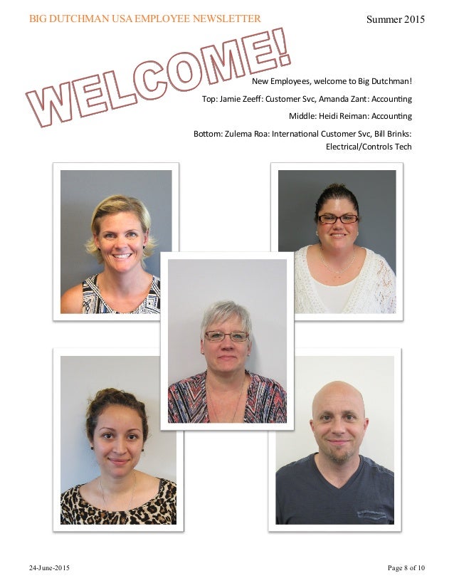 new employee newsletter