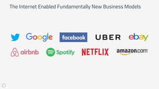 The Internet Enabled Fundamentally New Business Models
 