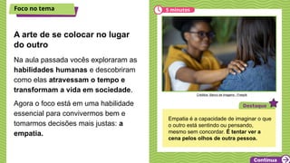 1BIM-AULA 2.pptx projeto de vida 2026 empatia | PPTX
