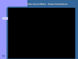 Vídeo Social Mídia – Dados Estatísticos




18
 