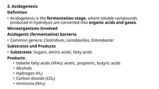Bio gas production by microorganisms via anaerobic conditions | PPTX