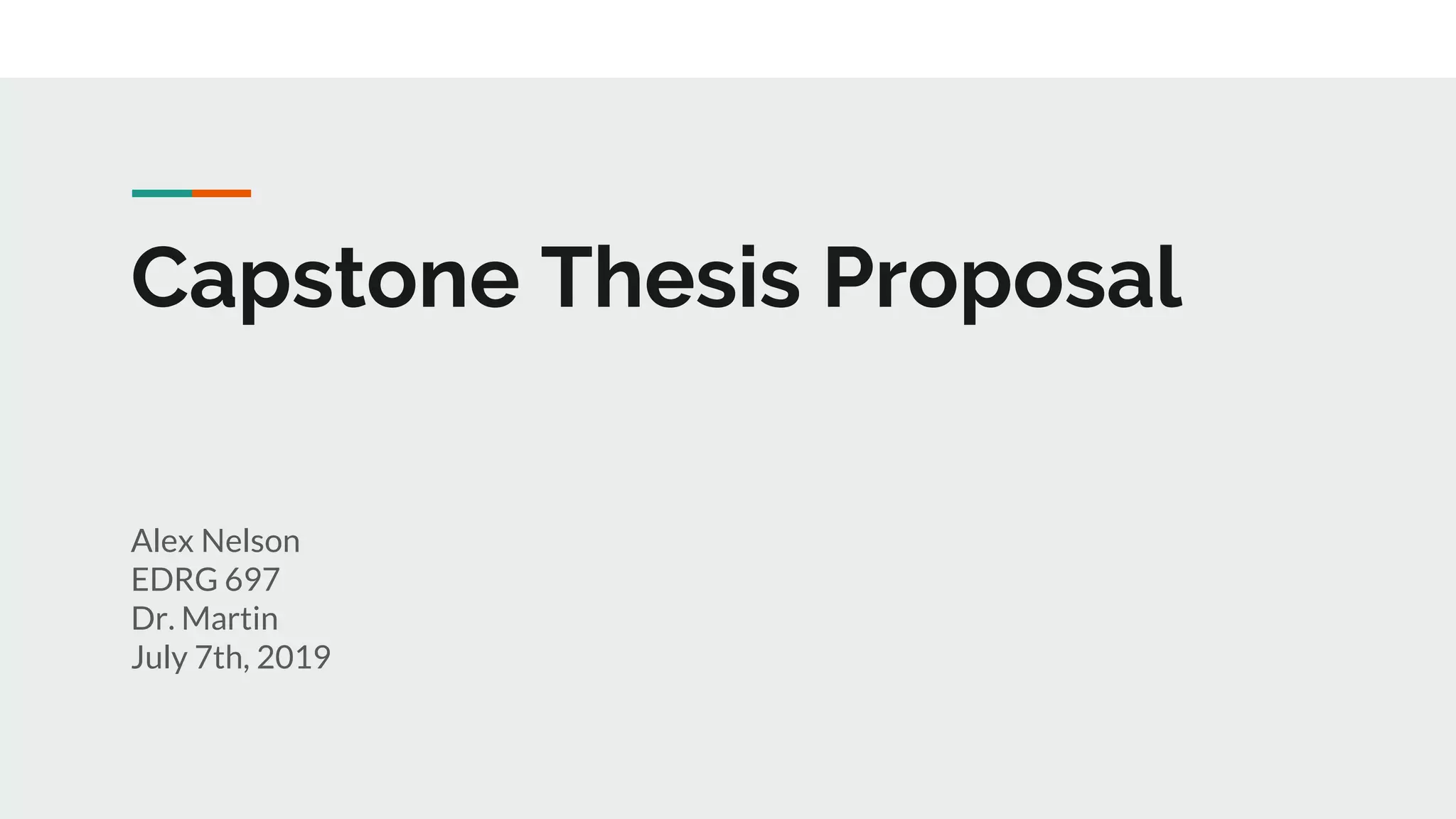 Capstone Thesis Proposal Ppt Capstone Thesis Proposal Ppt