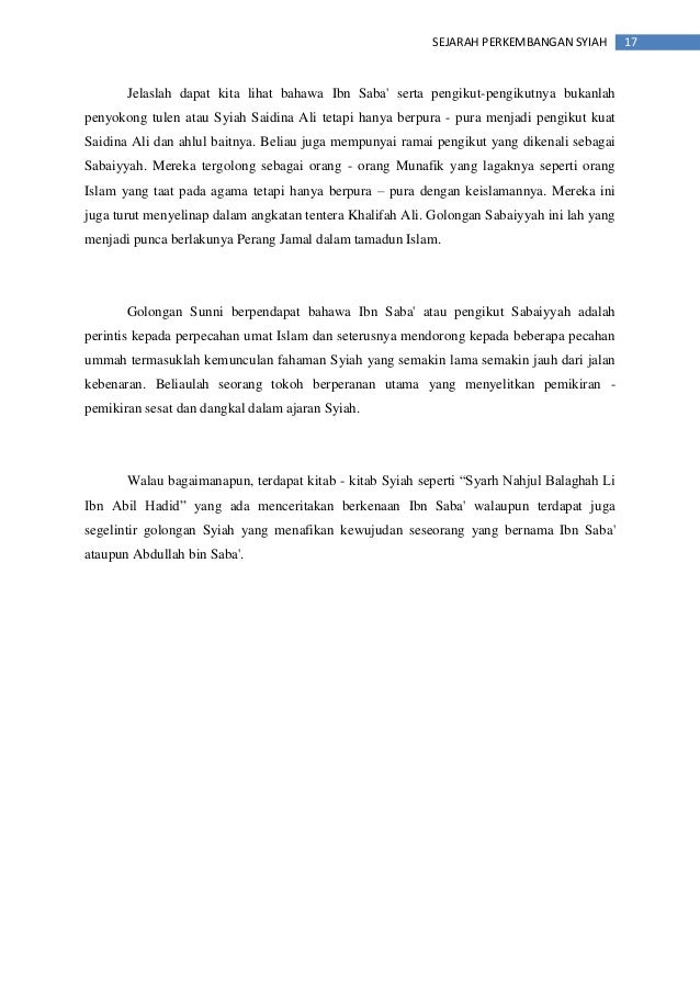 Kajian Sejarah Perkembangan Syiah