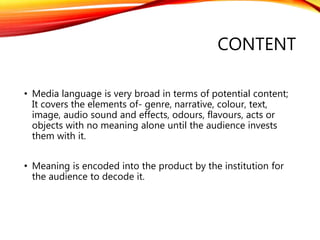 1b) A2 Media - Language Analysis | PPTX
