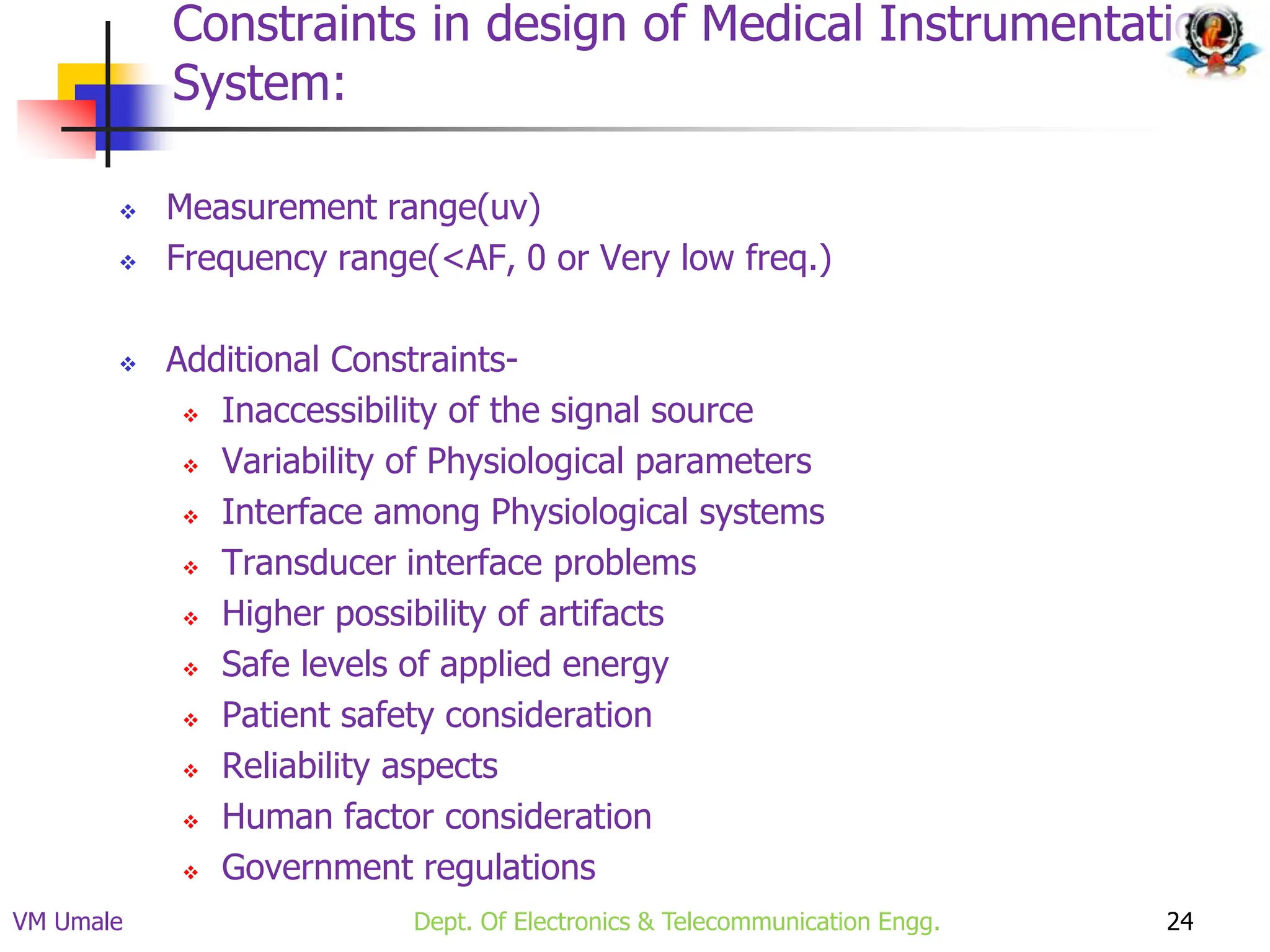 medical instrumentation system for biomedical engineers | PPT