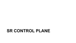 SR CONTROL PLANE
 