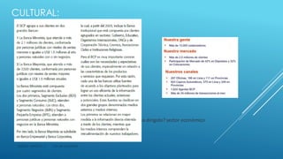CULTURAL:




                                    :¿a quien va dirigido? sector económico



 DISEÑO GRAFICO 2   OSCAR CANTARO
 