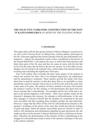 SBORNÍK PRACÍ FILOZOFICKÉ FAKULTY BRNĚNSKÉ UNIVERZITY
STUDIA MINORA FACULTATIS PHILOSOPHICAE UNIVERSITATIS BRUNENSIS
S 13,...