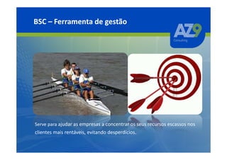 BSC – Ferramenta de gestão




Serve para ajudar as empresas a concentrar os seus recursos escassos nos
clientes mais rentáveis, evitando desperdícios.
 