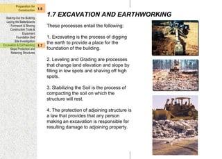 BUILDING CONSTRUCTION ABOUT PREPARATION FOR CONSTRUCTION | PPT