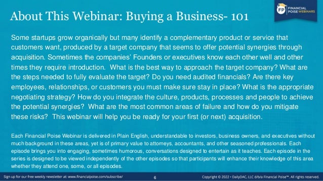Episodes in this Series
#1: Buying a Business- 101
Premiere date: 2/10/22
#2: Construction Defect Litigation-101
Premiere ...