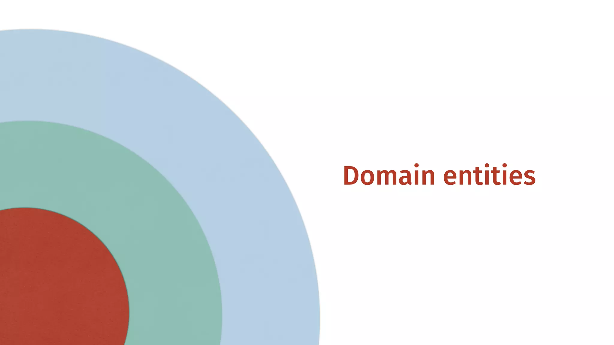 Domain entities 