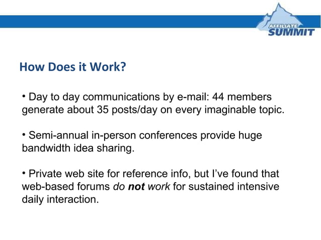 Creating A Successful Mastermind Group Ppt