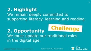 2. Highlight
We remain deeply committed to
supporting literacy, learning and reading.
2. Opportunity
We must update our tr...