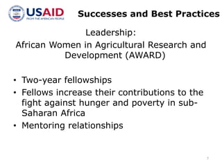 Integrating Gender in Food Security Programming: The Feed the Future Initiative