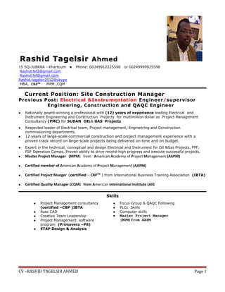 Manger Rashid cv Rashid Tagelsir updated . -2016 | DOC