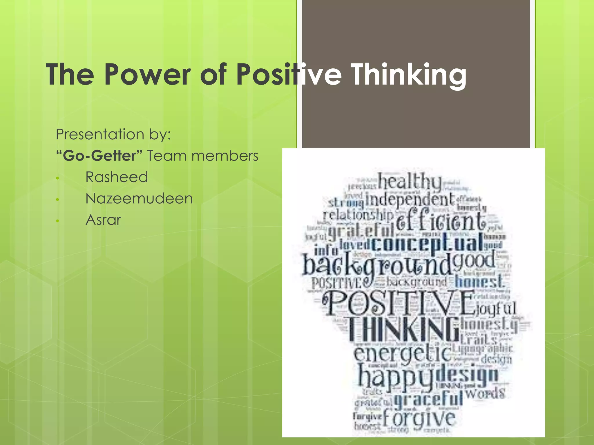The Power of Positive Thinking | PPSX