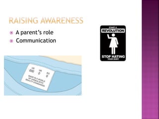 A parent’s role
Communication
 