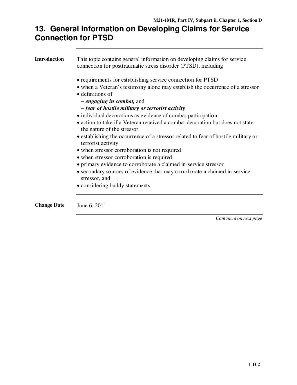MST AND PTSD M211MRIV_ii_1_SecD