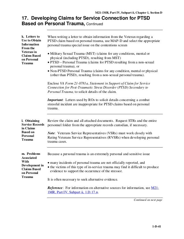 ____mst and ptsd m21 1mriv_ii_1_secd va form statement in support of claim
