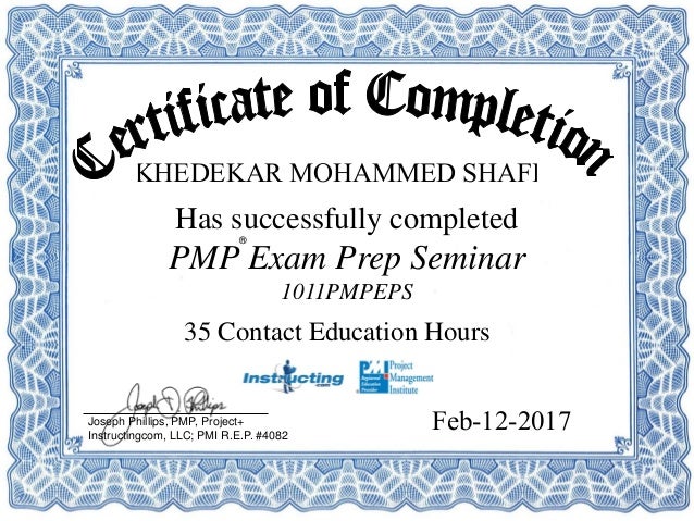 pmp certificate india