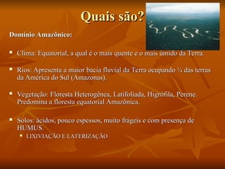 Comprehensive Overview of Brazil's Morfoclimatic Domains and Their ...
