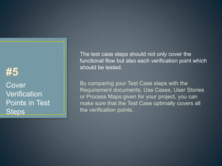 Best Practices for Test Case Writing | PPTX
